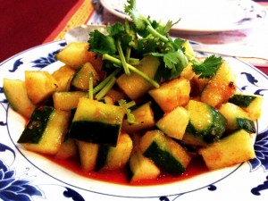 China Szechwan's Cucumbers in Garlic