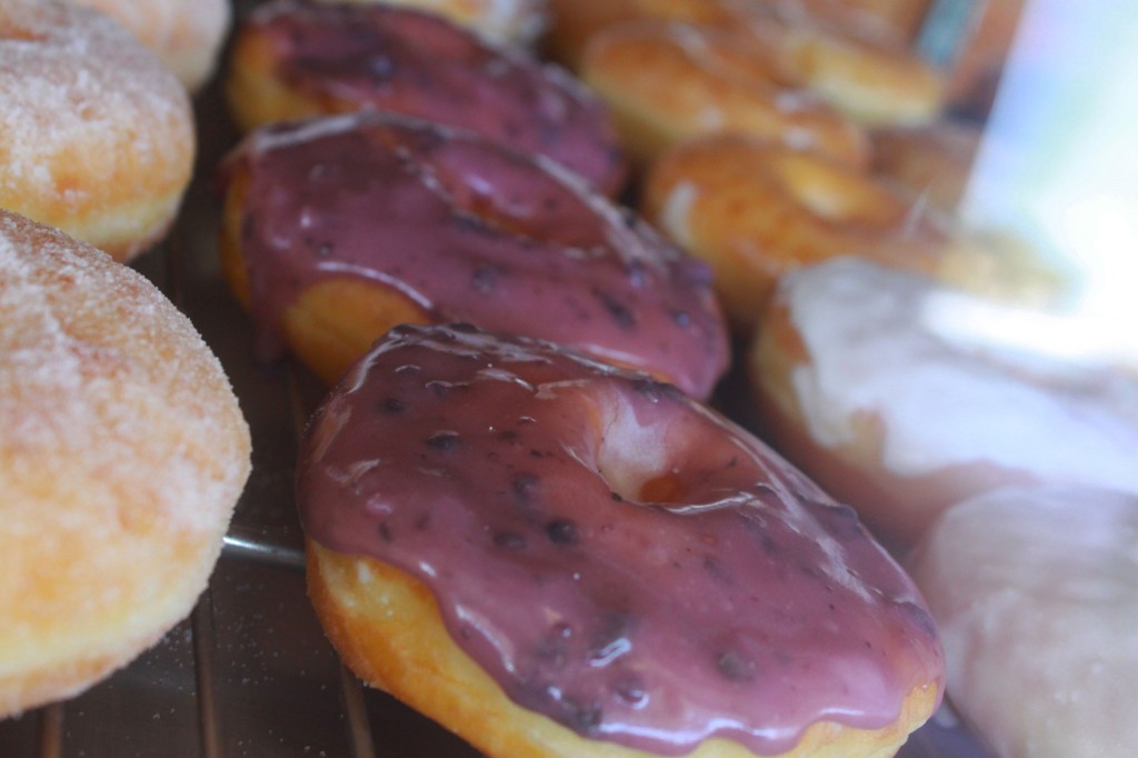 Blueberry Frosted Doughnut at Wheel Donut