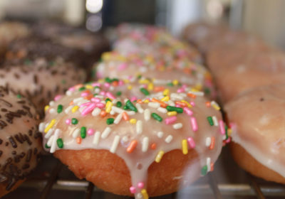 Sprinkled doughnuts at Young Donuts in Tucson (Credit: Adam Lehrman)