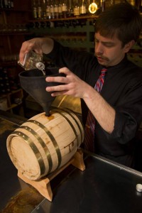 Aging tequila at Tucson's Kingfisher