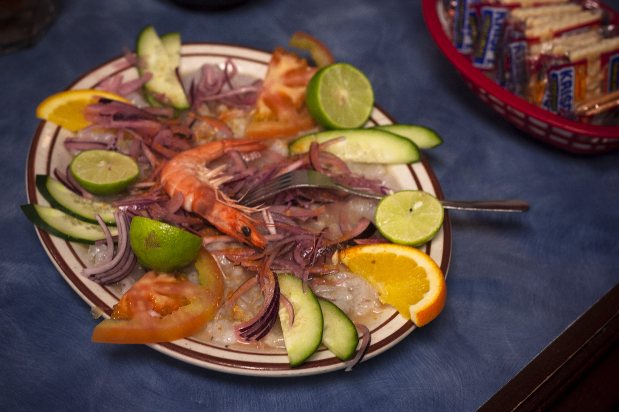 Aguachile shrimp at Mariscos Mi Mazatlan (Credit: Jackie Tran)