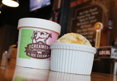Sweet Cream Honeycomb Ice Cream from The Screamery at Diablo Burger