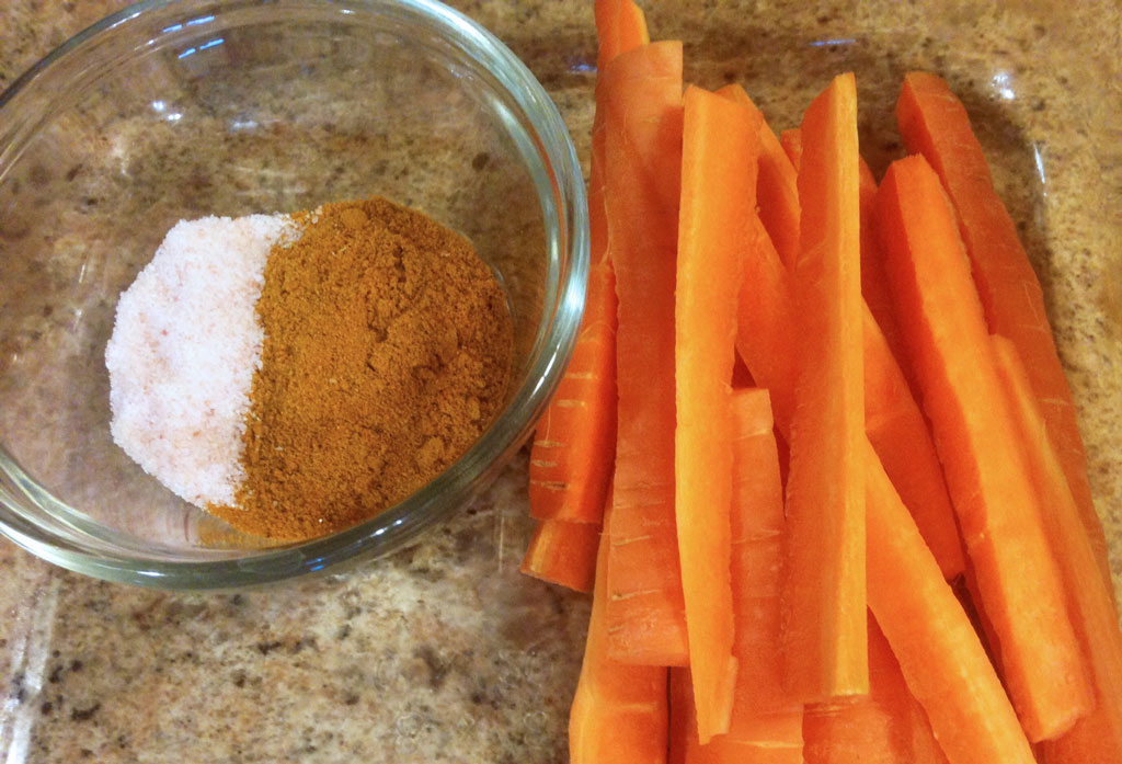 Curry Carrot Fries Ingredients