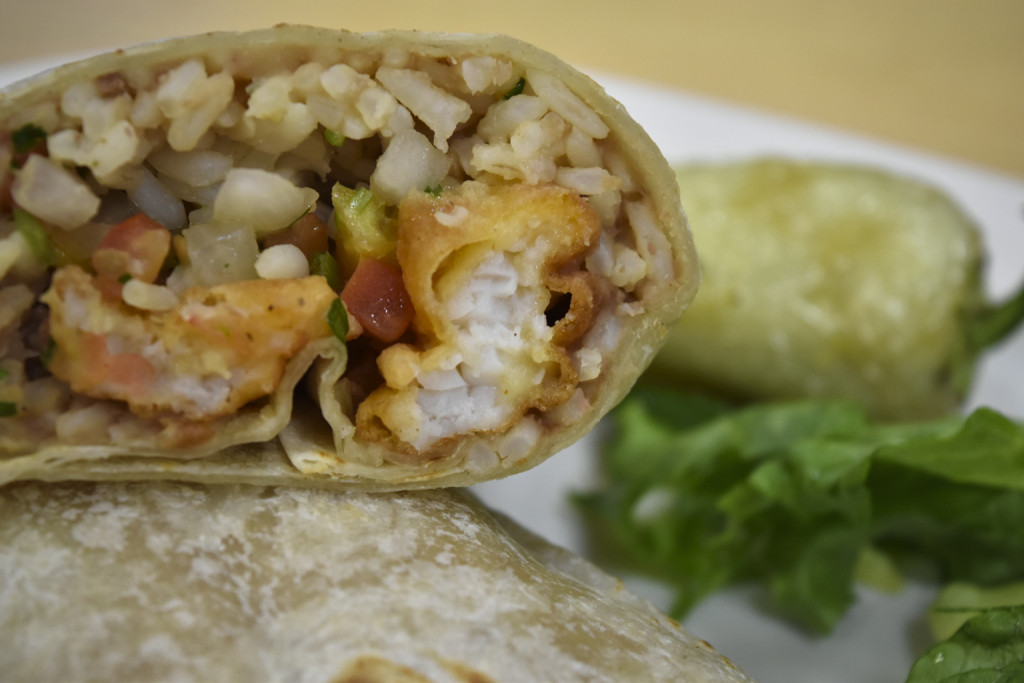 Mr. Baja Fish fried fish burrito