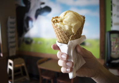 Sweet Cream Honeycomb Ice Cream at Screamery (Credit: Jackie Tran)