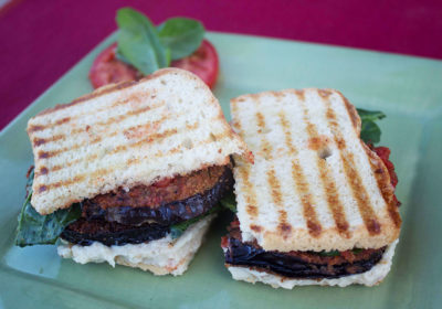 Vegan Eggplant Parmesan Sandwich (Credit: Jaime Hall)