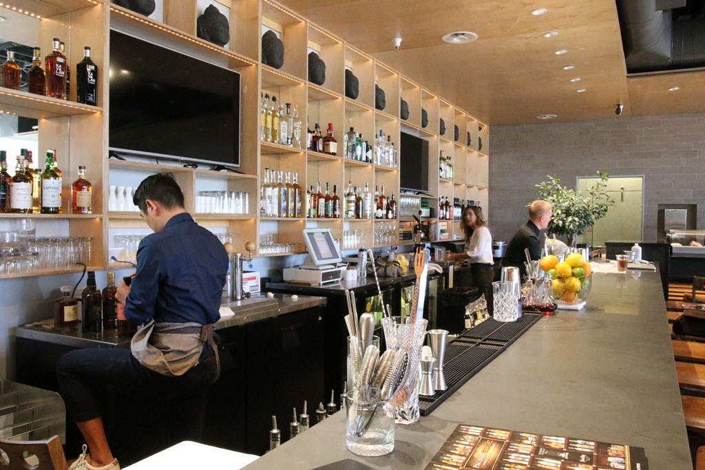 Main bar at OBON Sushi + Bar + Ramen (Credit: Adam Lehrman)