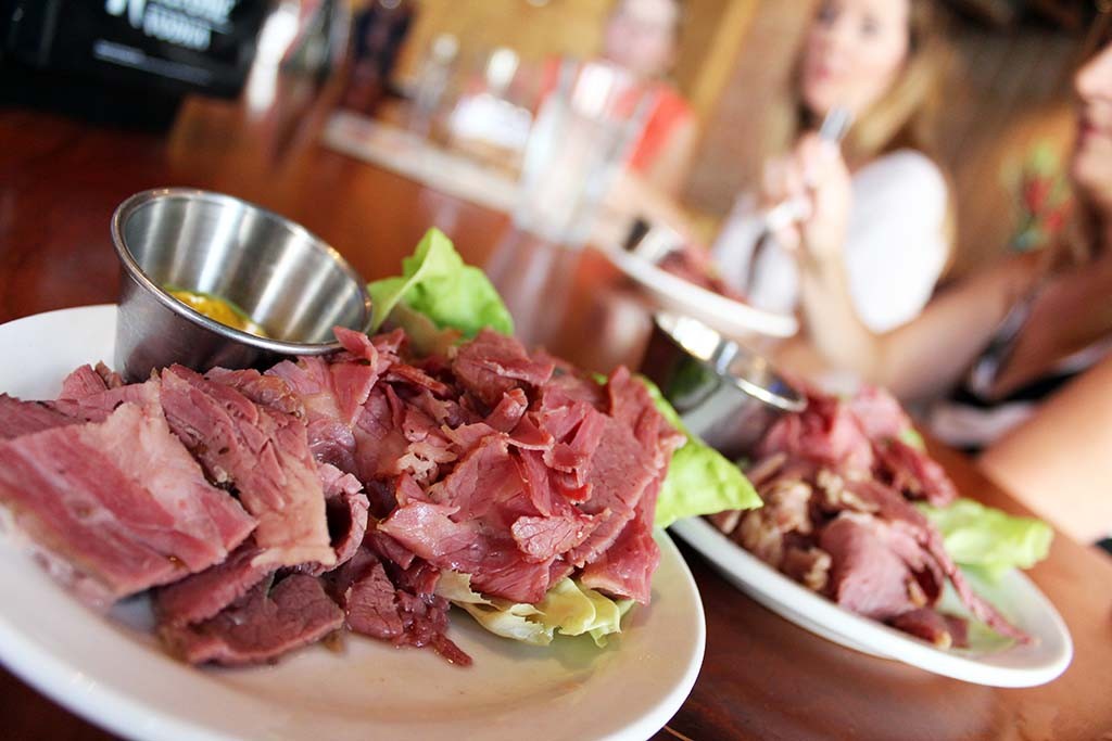 House-made Pastrami and Corned Beef at The Hub (Credit: Theresa Delaney)