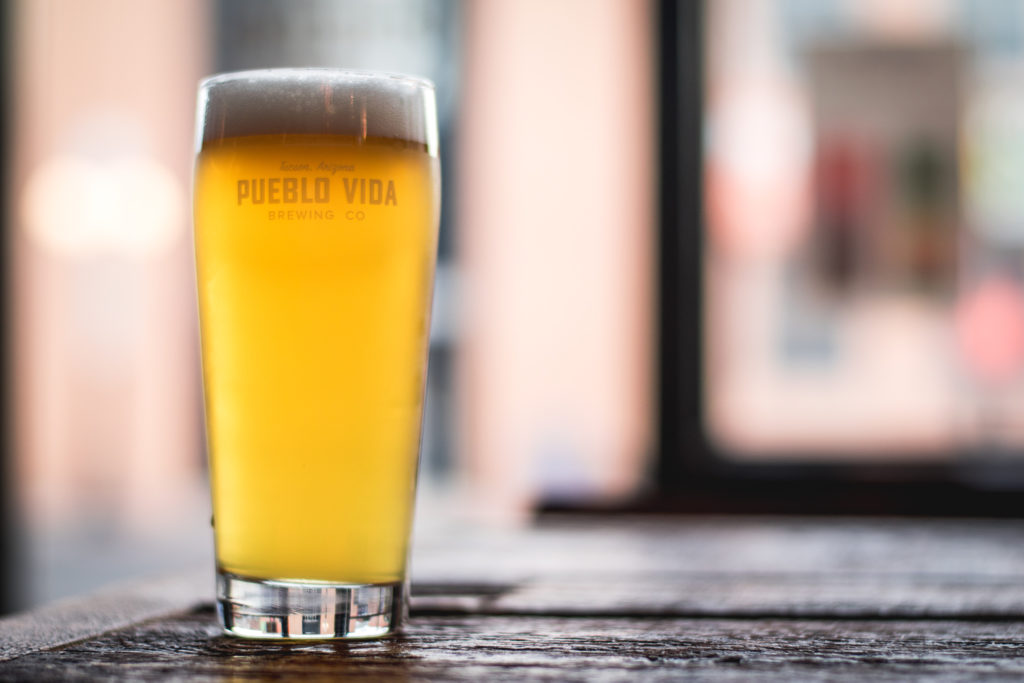 Nacho Stadt Bier Pilsner infusion at Pueblo Vida Brewing Co. (Credit: Jackie Tran)