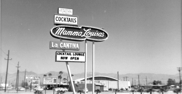 1963 signage photo of Mama Louisa's (Credit: Mama Louisa's)
