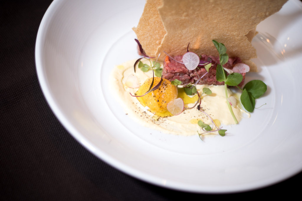 Arizona grass-fed beef tartare at PY Steakhouse at the Casino Del Sol Resort (Credit: Jackie Tran)