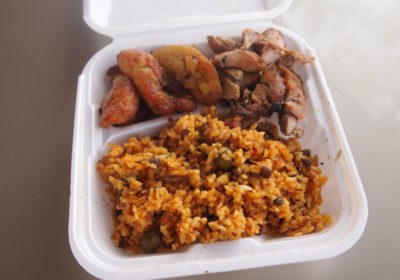 DC Jumbie Puerto Rican Combo with Grilled Chicken (Photo credit: Kim M. Bayne)