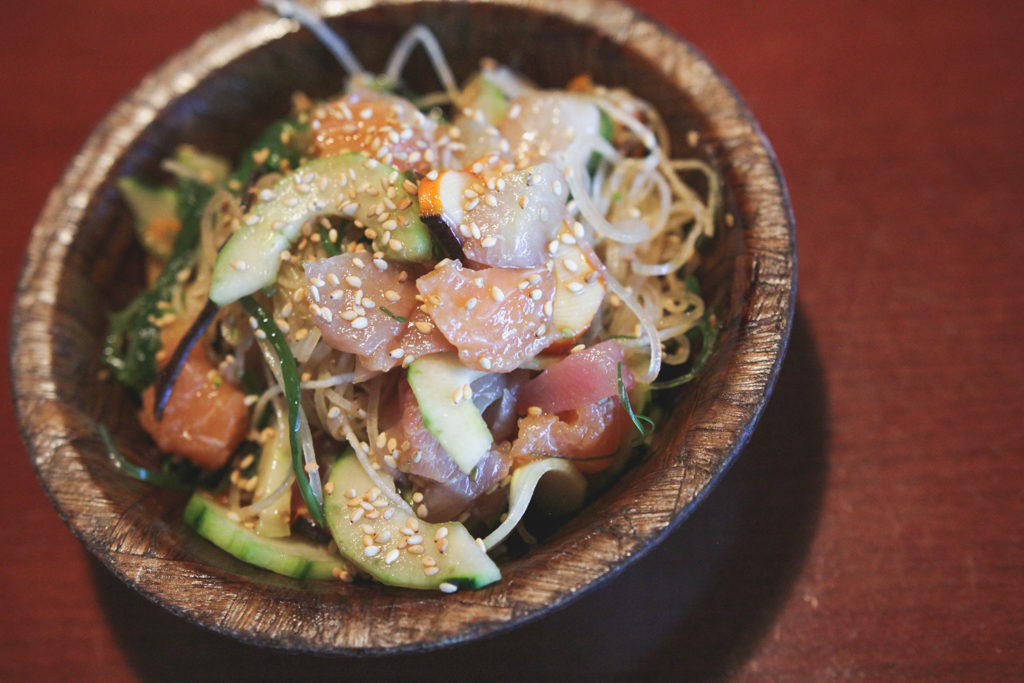 Poki Salad at Sushi Lounge (Credit: Shana Gegantoca)