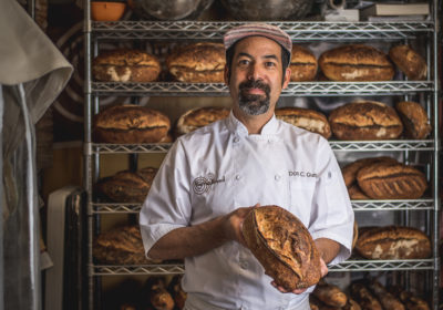 Barrio Bread's Don Guerra in his home bakery (Credit: Jackie Tran)