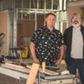 Chuck Boyer (left) and Tony Williams (right) at BlackRock Brewing (Credit: Jackie Tran)