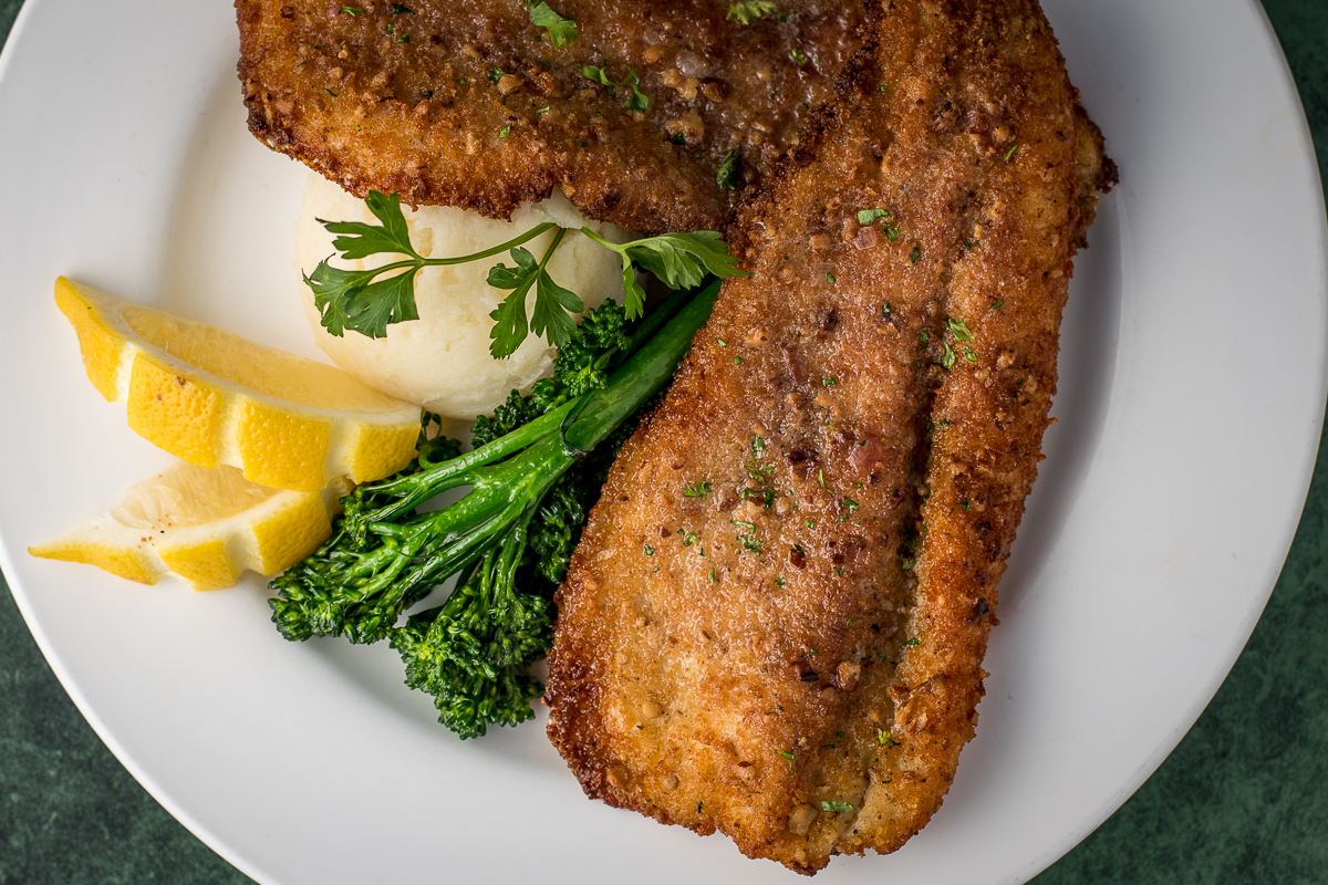 Pecan Crusted Fresh Idaho Rainbow Trout Filets at Blue Willow (Credit: Jackie Tran)