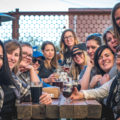 Collaborative female brewers at enjoying beer at Crooked Tooth Brewing Co. (Credit: Jackie Tran)