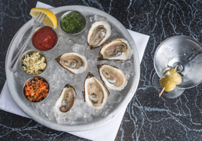 Oysters and a martini at Kingfisher (Credit: Jackie Tran)