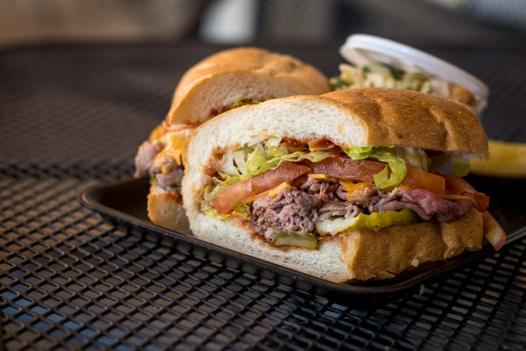 Tri-tip sandwich at Dickman's Meat & Deli (Credit: Jackie Tran)