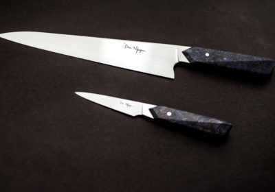 Gyuto knife and paring knife from Don Nguyen Knives (Credit: Jackie Tran)