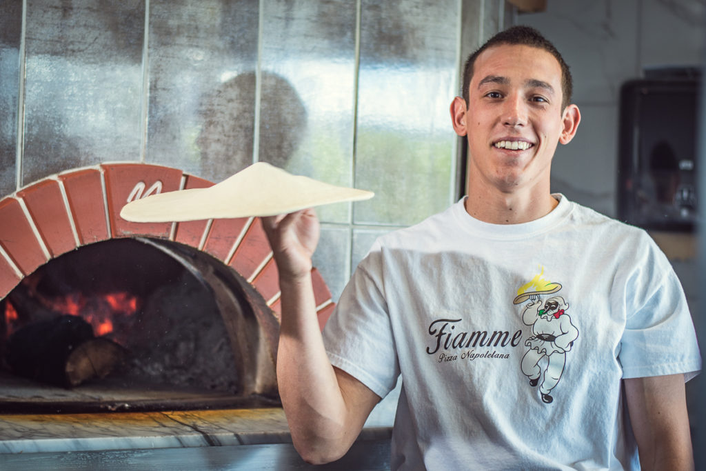Scott Volpe at Fiamme Pizza (Credit: Jackie Tran)
