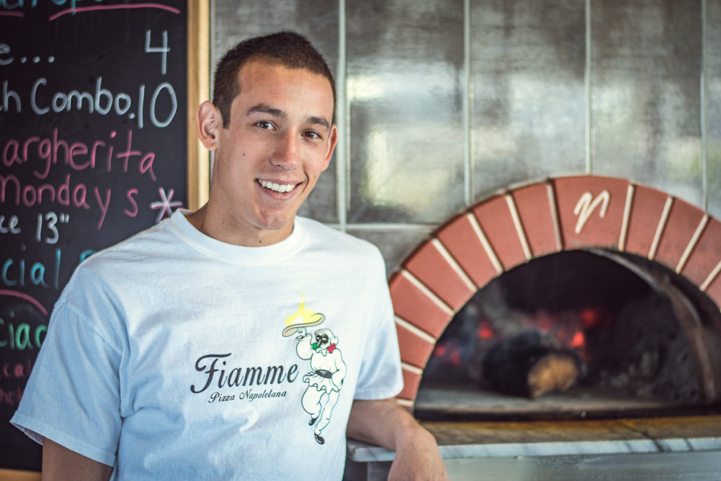 Scott Volpe at Fiamme Pizza (Credit: Jackie Tran)