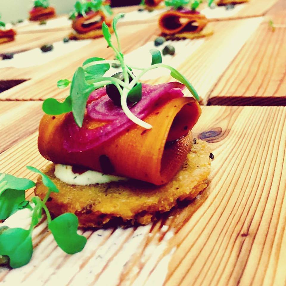 Sweet potato lox from a multi-course dinner at the Tasteful Kitchen (Credit: The Tasteful Kitchen on Facebook)
