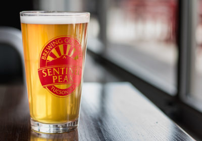 Sentinel Peak Brewing Company Pint Glass (Credit: Jackie Tran)