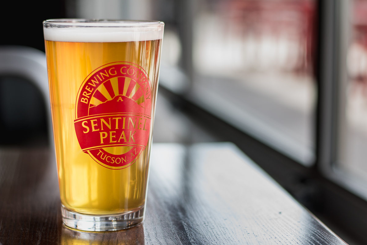 Sentinel Peak Brewing Company Pint Glass (Credit: Jackie Tran)