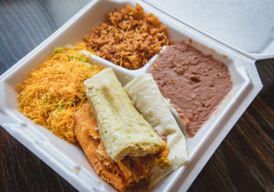 Tamales Combination Plate at St. Mary's Mexican Food (Credit: Shana Gegantoca)