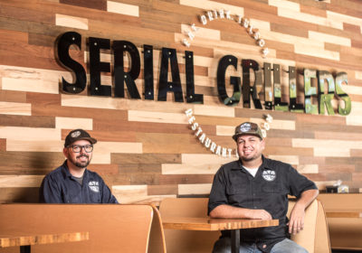 William Miller and Travis Miller, co-owners of Serial Grillers (Jackie Tran)