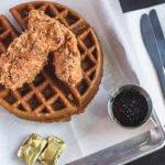 Chicken & Waffle with Bourbon Maple Syrup at the Drunken Chicken (Credit: Jackie Tran)