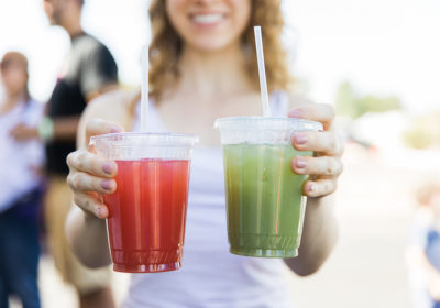 Watermelon juice and cantaloupe juice at Nations Creations (Credit: Taylor Noel Photography)