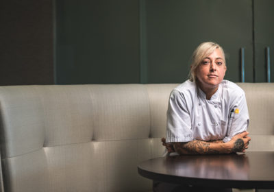 Executive chef Ginny Wooters at Alloro D.O.C. Italian Trattoria and Chophouse (Credit: Jackie Tran)