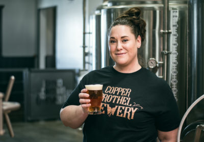 Head brewer Samantha Jesser at Copper Brothel Brewery (Credit: Jackie Tran)