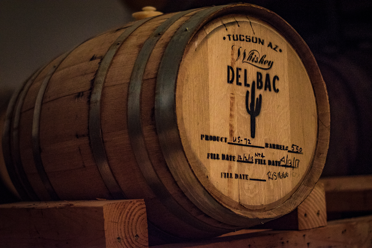 Dragoon Brewing Co. beer aging in Whiskey Del Bac barrels (Credit: Jackie Tran)