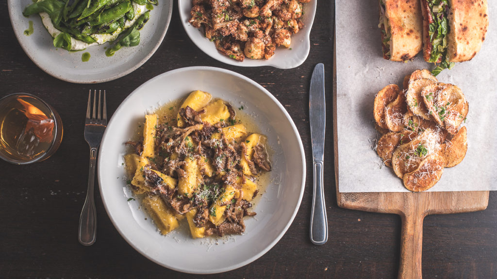 Goat Cheese Agnolotti at Reilly Craft Pizza & Drink (Credit: Jackie Tran)
