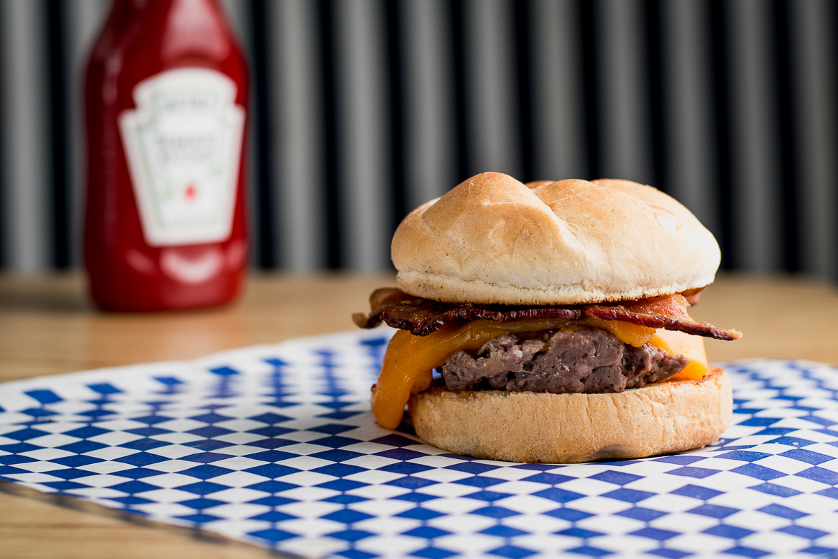 Steamed cheeseburger with bacon at Besties Fish & Burger (Credit: Jackie Tran)