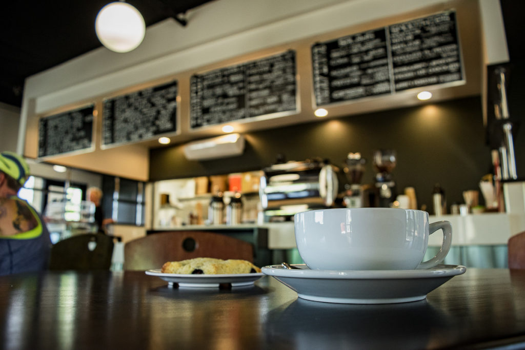Latte and scone at Ren Coffeehouse (Credit: Jackie Tran)