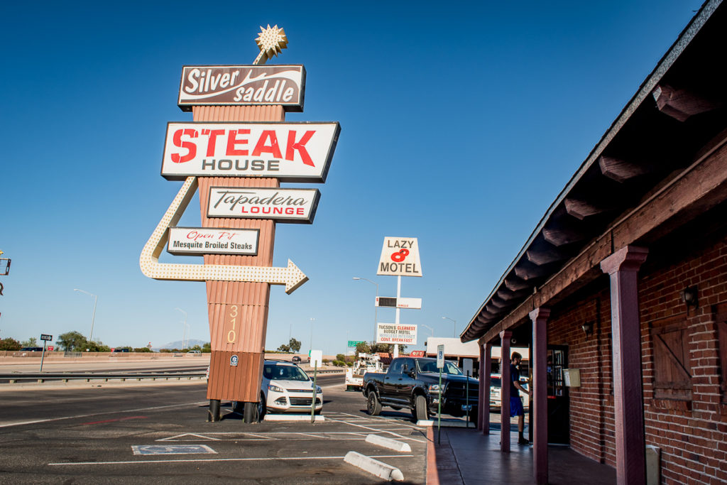 The Silver Saddle Steakhouse sign (Credit: Jackie Tran)