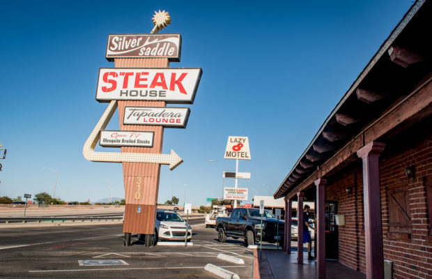 22 Iconic Tucson Restaurants Over 25 Years Old Part Ii The Silver Saddle Steakhouse Sign Credit Jackie Tran