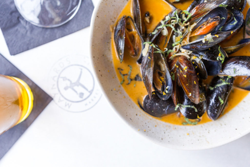 Prince Edward Island Mussels at Maynards Market & Kitchen (Photo courtesy of Maynards Market & Kitchen)