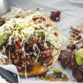 Steak and rib eye tacos at the Quesadillas (Credit: Jackie Tran)