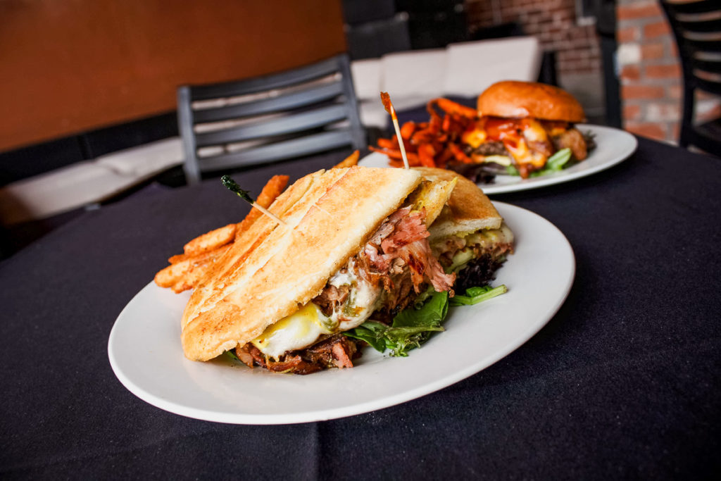 Johnny Cubano and Gunslinger Burger at Johnny Gibson's Downtown Market (Credit: Chelsey Wade)