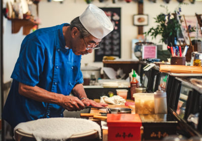 Owner-chef Noboru Nakajima at Yamato Japanese Restaurant (Credit: Jackie Tran)