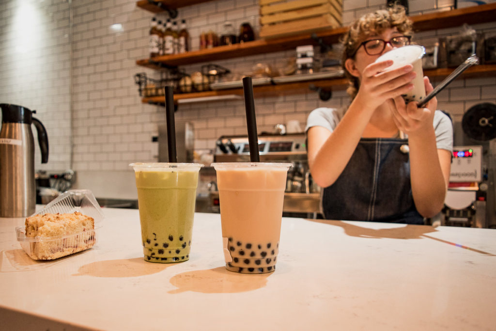 Boba tea at Teaspoon Cafe (Credit: Jackie Tran)