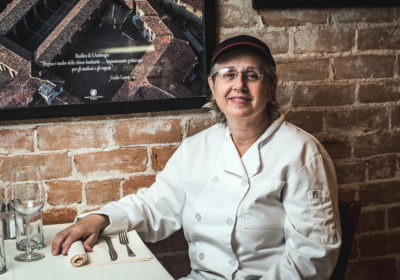 Chef Fulvia Steffenone "La Fufi" at Caffe Milano (Credit: Jackie Tran)