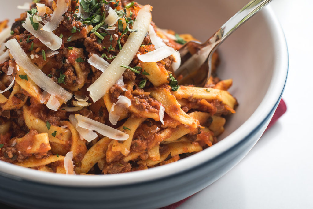 Fettuccine Bolognese at Proof Artisanal Pizza & Pasta (Credit: Jackie Tran)