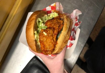 Chicken Sandwich at Pops Hot Chicken Truck (Credit: Melissa Stihl)