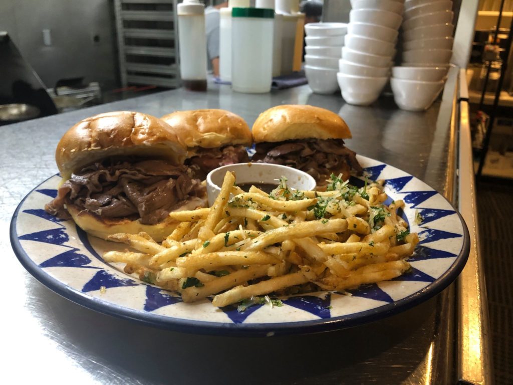 Prime Rib Sliders with Truffle Fries (Photo Courtesy of Pastiche Modern Eatery)